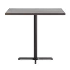 Piano del Tavolo Rettangolare per Interni Commerciali in Legno Massello Bennett di Flash Furniture con Base a X in Ghisa Antiruggine ad Altezza Bar 23.5 x 29.5