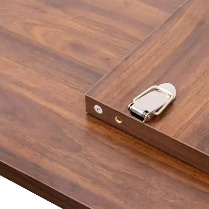 Tavolo da pranzo rettangolare allungabile con base a X, Noce