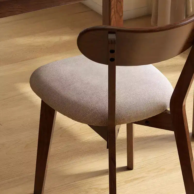 Sedie da Pranzo Moderne con Seduta Imbottita, Sedie da Cucina in Legno Massello, Sedie Accent Senza Braccioli per Sala da Pranzo o Soggiorno-Panipeachy