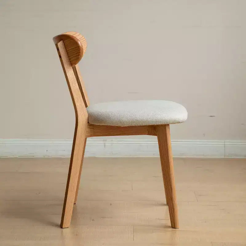 Sedie da Pranzo Moderne con Seduta Imbottita, Sedie da Cucina in Legno Massello, Sedie Accent Senza Braccioli per Sala da Pranzo o Soggiorno-Panipeachy