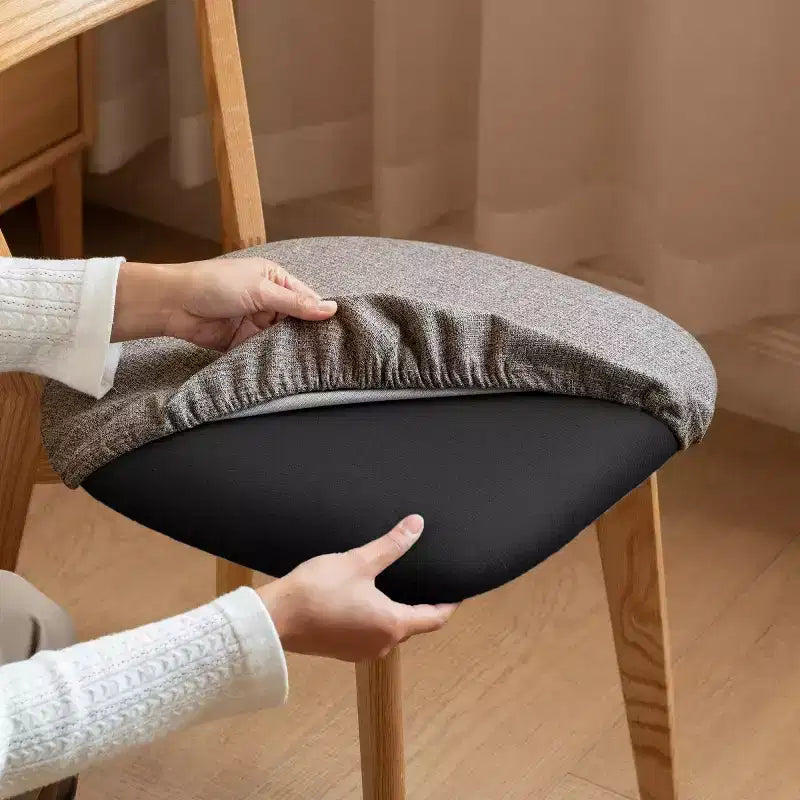 Sedie da Pranzo Moderne con Seduta Imbottita, Sedie da Cucina in Legno Massello, Sedie Accent Senza Braccioli per Sala da Pranzo o Soggiorno-Panipeachy