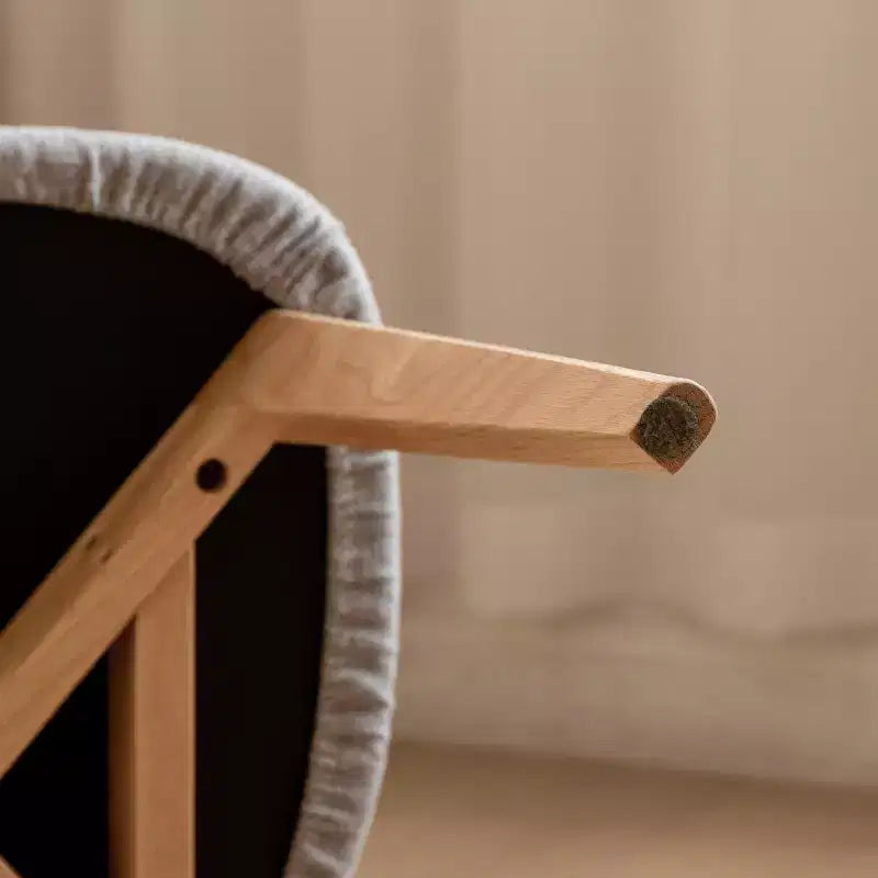 Sedie da Pranzo Moderne con Seduta Imbottita, Sedie da Cucina in Legno Massello, Sedie Accent Senza Braccioli per Sala da Pranzo o Soggiorno-Panipeachy