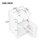 Mobile Bagno da 20" con Lavabo, Anta Ammortizzata, Ripiani Regolabili, Nero