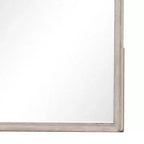Specchio per Comò, Vetro Smussato, Legno Massello Rovere Marrone, 34x45