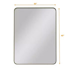 TUYOHW Specchio da parete per bagno 30x40 pollici, specchio da parete rettangolare moderno per bagno, camera da letto
