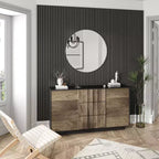 Pannello Fonoassorbente con Venatura del Legno Naturale (60x60x1,7cm, Confezione da 4)