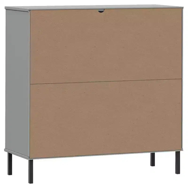 Libreria Armadio per libri con gambe in metallo Mobile contenitore OSLO Legno massello