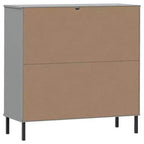 Libreria Armadio per libri con gambe in metallo Mobile contenitore OSLO Legno massello