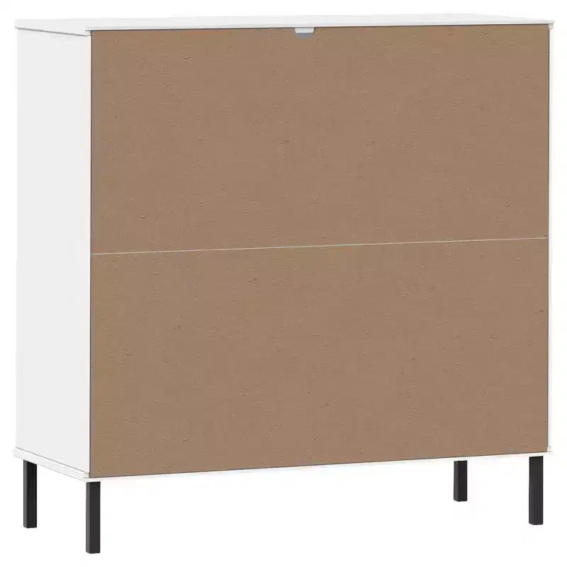 Libreria Armadio per libri con gambe in metallo Mobile contenitore OSLO Legno massello
