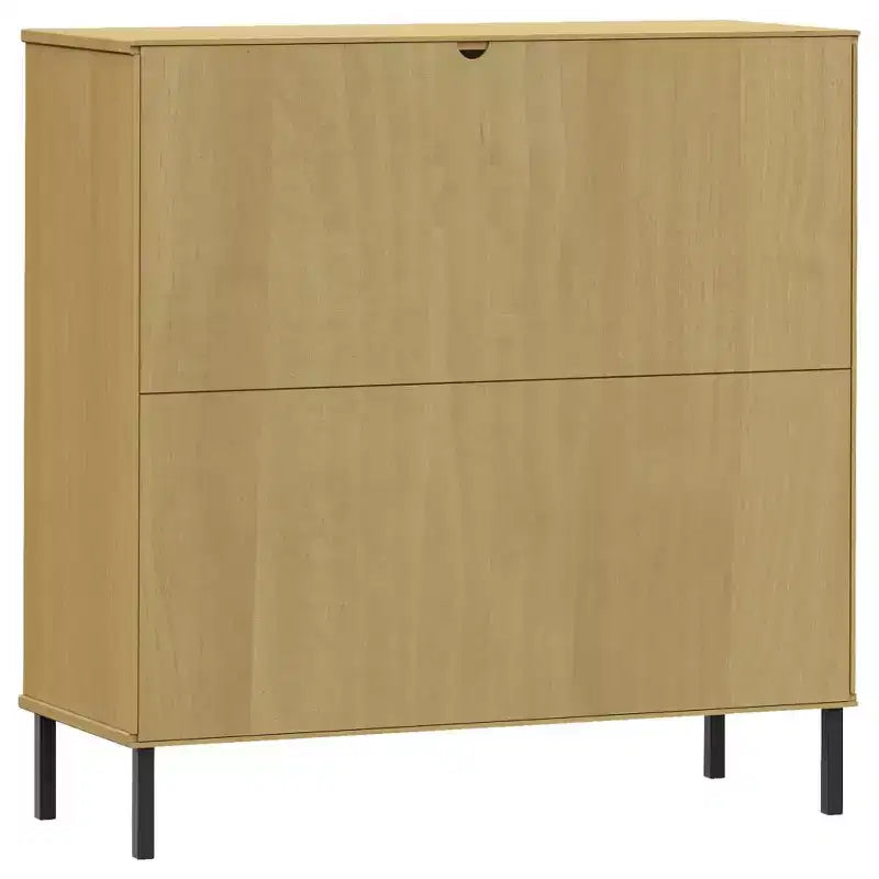 Libreria Armadio per libri con gambe in metallo Mobile contenitore OSLO Legno massello
