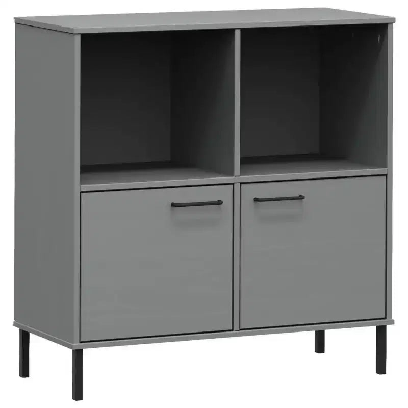 Libreria Armadio per libri con gambe in metallo Mobile contenitore OSLO Legno massello