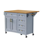 Isola cucina con ribalta, Isole cucina con ruote e cassetto, Isola cucina contenitore con ripiano regolabile