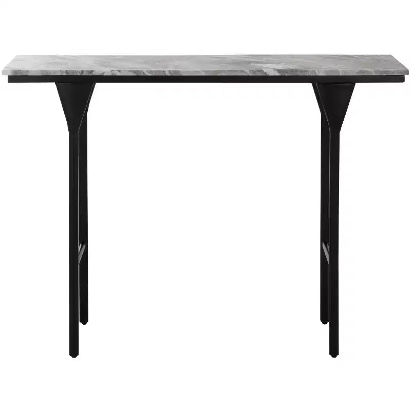 Frederick Marble Console Table - CNS3707A - Brown Grey/Black - Safavieh