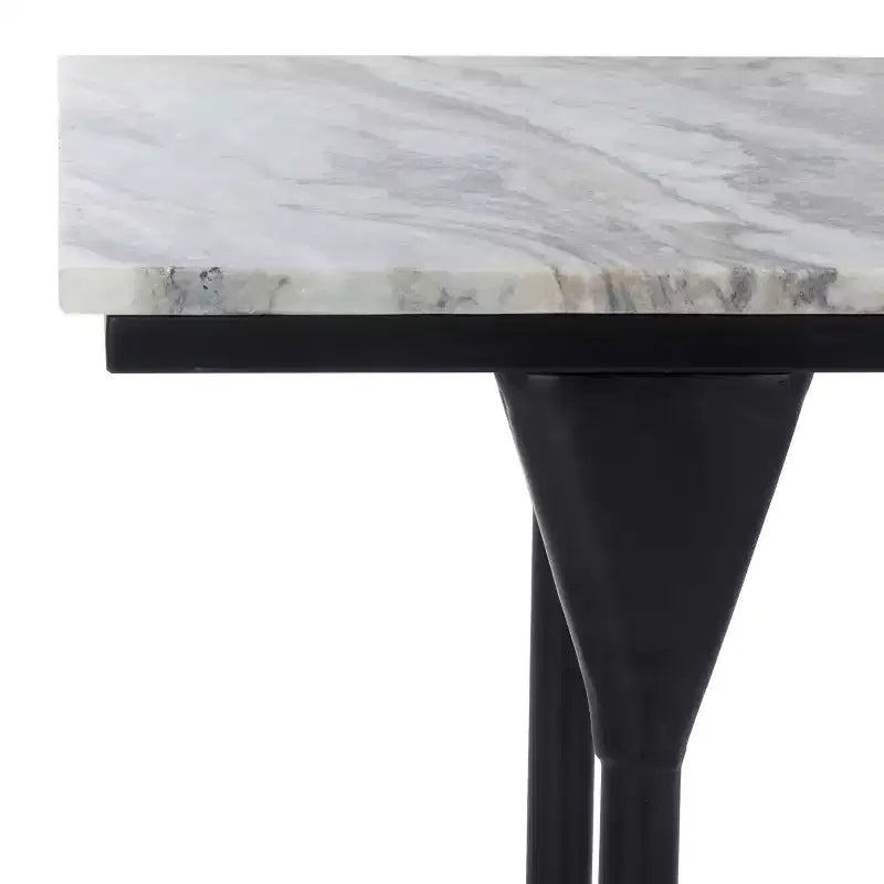 Consolle Frederick in Marmo - CNS3707A - Marrone Grigio/Nero - Safavieh
