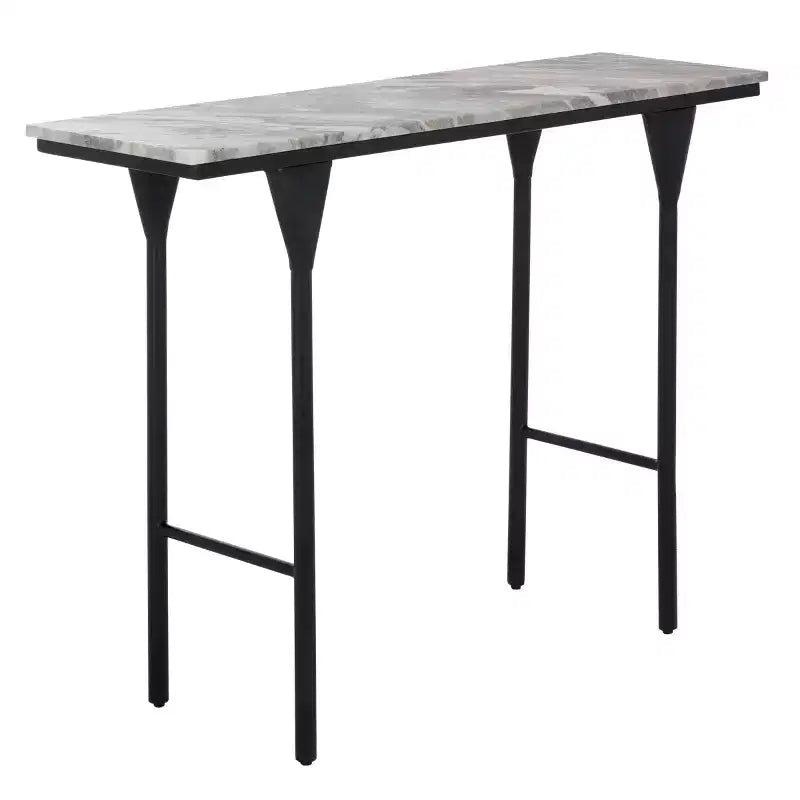 Consolle Frederick in Marmo - CNS3707A - Marrone Grigio/Nero - Safavieh