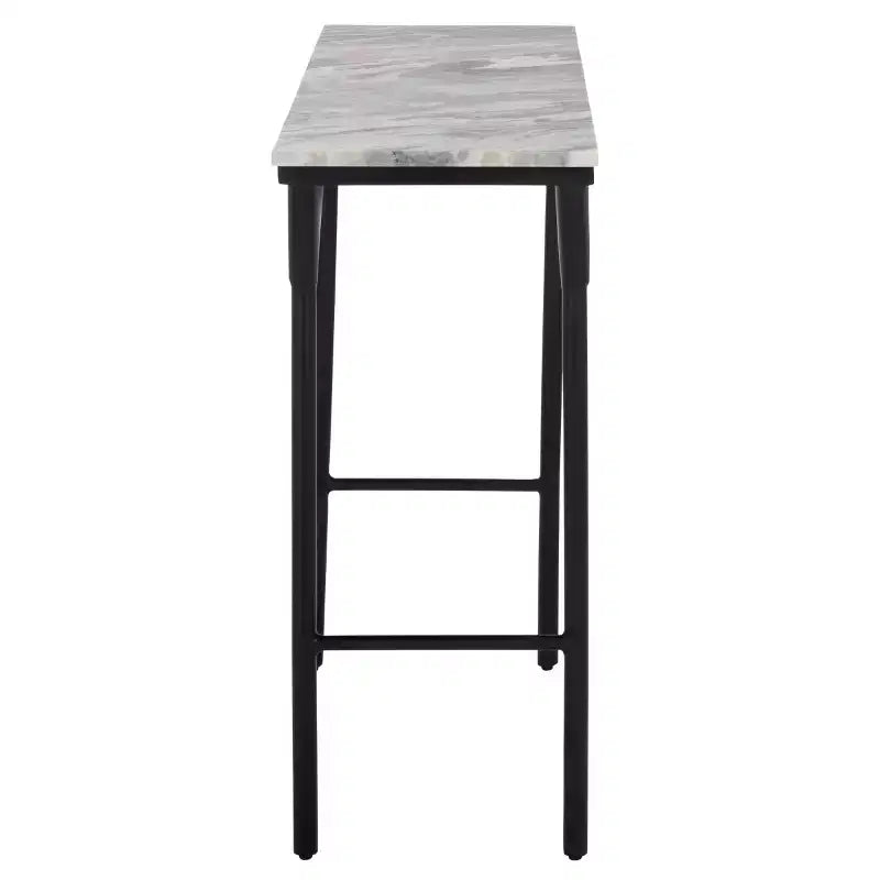 Consolle Frederick in Marmo - CNS3707A - Marrone Grigio/Nero - Safavieh