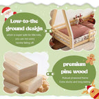 Letto a pavimento Montessori una piazza e mezza/matrimoniale, letto a pavimento con tenda a casetta, striscia luminosa e sponde a tutta lunghezza - ModernLuxe