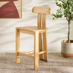 Sgabello da bancone Cayde Wood - BST8801 - Safavieh