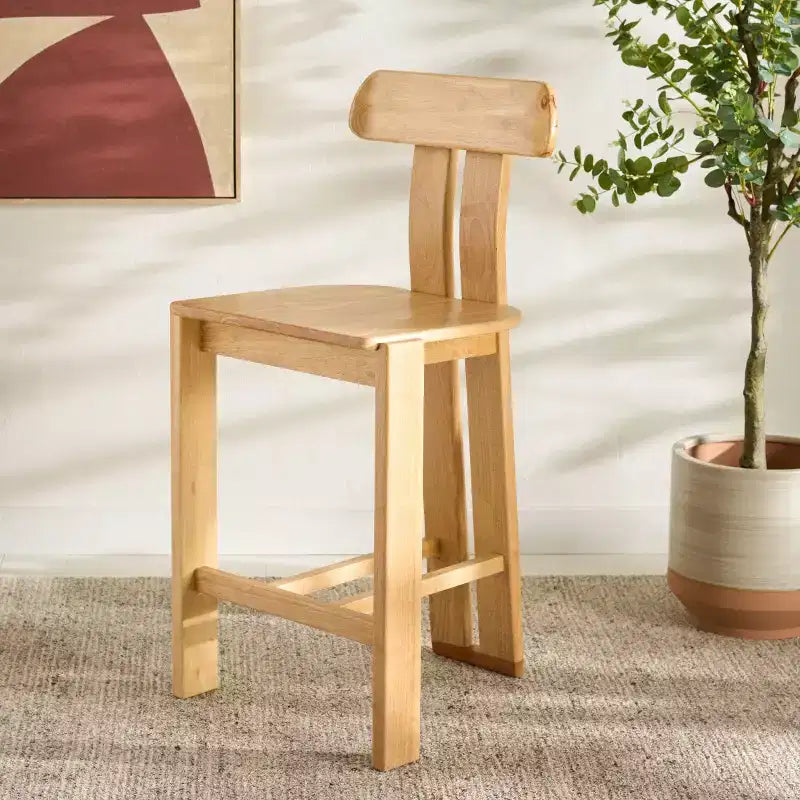 Sgabello da bancone Cayde Wood - BST8801 - Safavieh