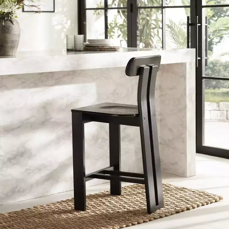 Sgabello da bancone Cayde Wood - BST8801 - Safavieh