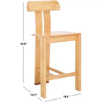 Sgabello da bancone Cayde Wood - BST8801 - Safavieh