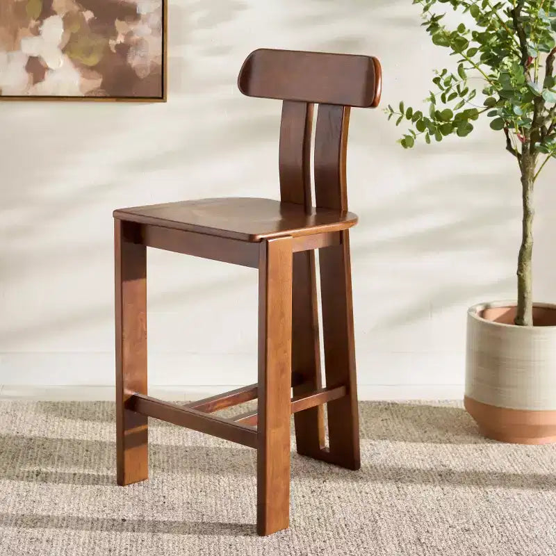 Sgabello da bancone Cayde Wood - BST8801 - Safavieh